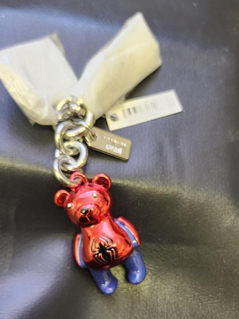 Coach X Marvel Limited Edition Spider Man Bear Charm-Keychain
